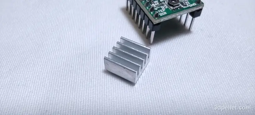 Aluminum heatsink for A4988 controller