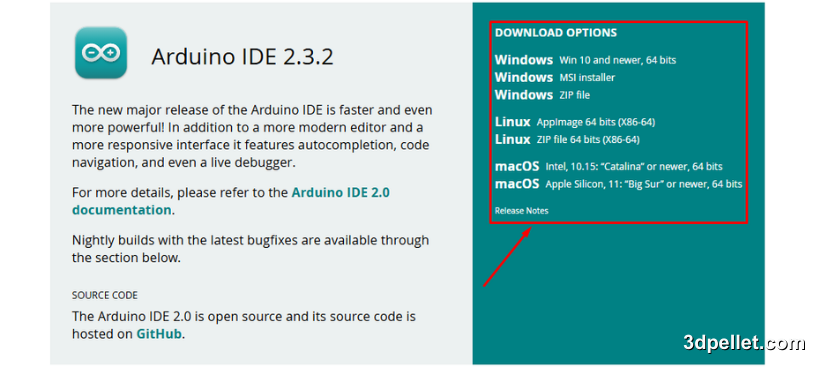 Descarga de Arduino IDE.