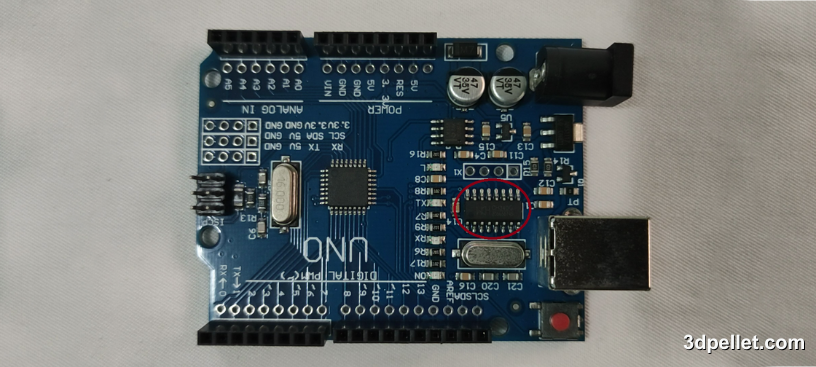 Chip CH340G en Arduino genérico