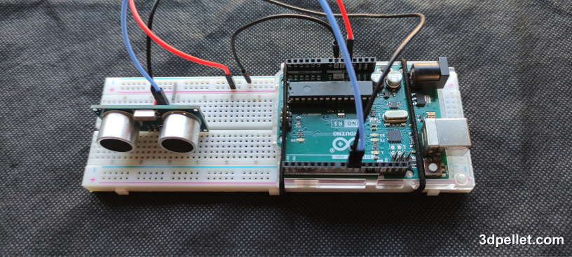 HC-SR04 ultrasonic sensor with Arduino.